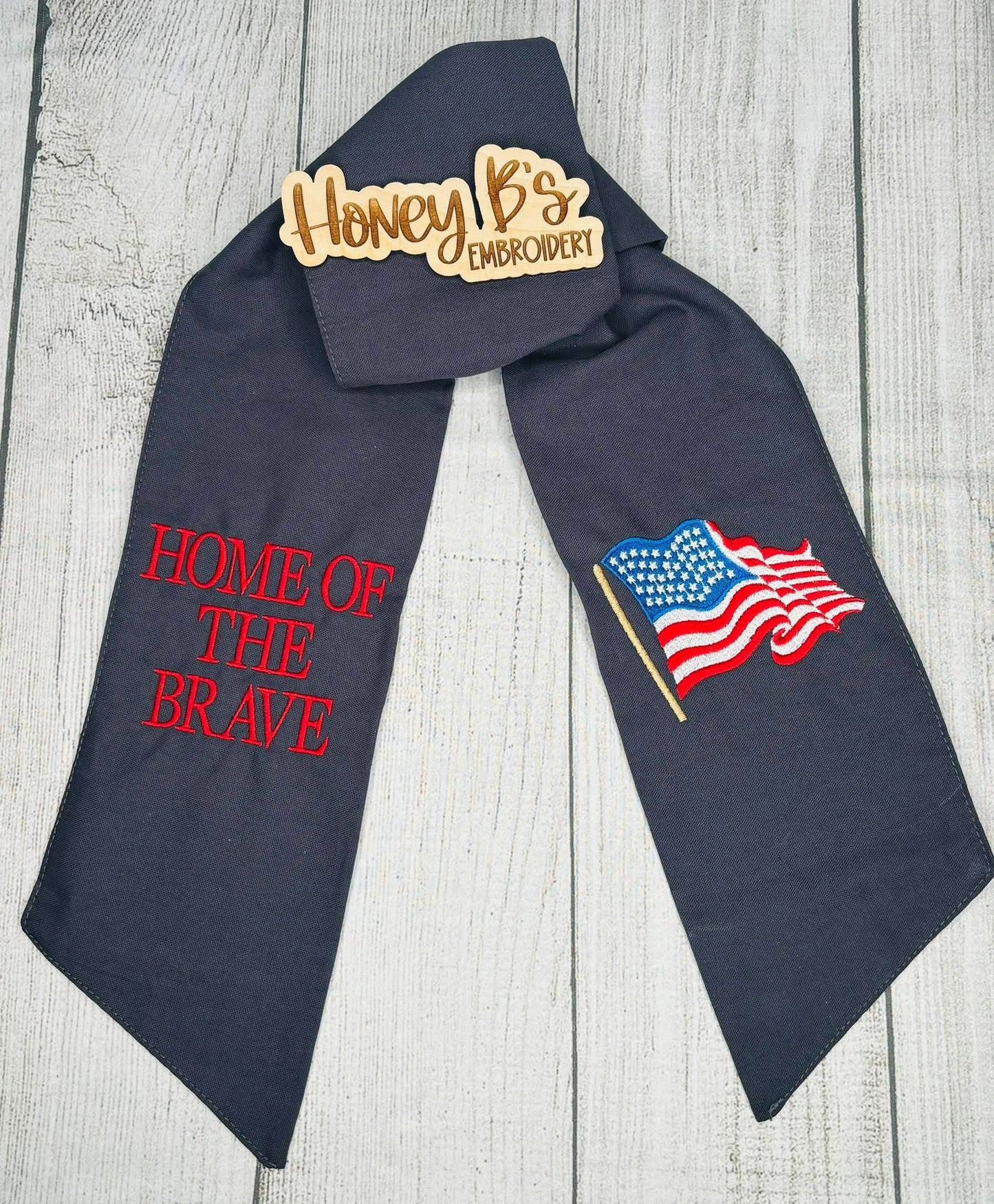 Patriotic wreath sash