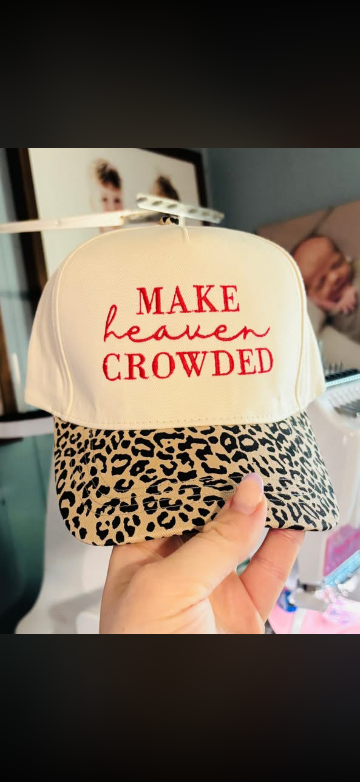 Make Heaven Crowded cheetah hat