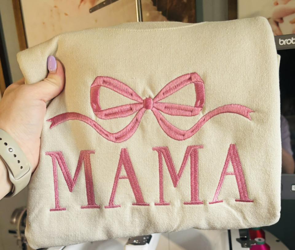 mama bow sweatshirt