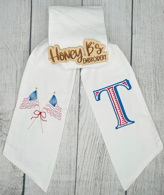 Patriotic Wreath Sash