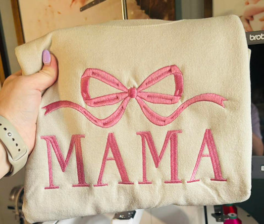 mama bow sweatshirt